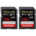 SanDisk SDSDXXG-128G-ANCIN Extreme PRO SDXC 128GB UHS-1 Memory Card 2 Pack