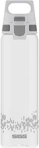Sigg Total Clear ONE MyPlanet Water Bottle (0.75 L), Leak-proof and BPA Free Water Bottle, Unbreakable Sports Flask Made of Tritan with Fruit Filter, Anthracite