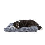 Amazon Basics Cat and Dog Bed, Machine Washable Pet Bed, Large (102 x 69 x 9cm), Grey Swirl