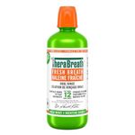 TheraBreath Fresh Breath Oral Rinse, Value Size, Clinically Shown to Fight Bad Breath for 12 Hours. Alcohol-Free & Dye-Free Mouthwash, Certified Vegan, Halal, Kosher & Gluten-Free. Mild Mint, 1L (Pack of 1)