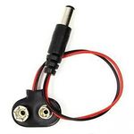 2pcs 9V Battery Snap Connector to DC Power Adapter for Arduino