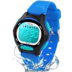 Edillas Kids Watches Digital for Girls Boys,7 Colors Waterproof Learn Time Watches for Child Sport Outdoor Multifunctional Wrist Watches with Stopwatch/Alarm (Navy Blue)