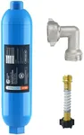 CRYSTALA RV/Camper Water Filter, Inline Water Filter Effectively Reduces Bad Taste, Odors, Chlorine and Sediment for RVs and Marines, Pack Filter with Flexible Hose Protector