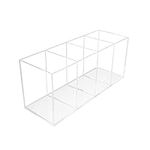 QPEY Acrylic Pen Holder 4 Compartme