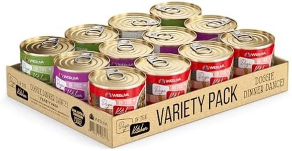 Weruva Dogs in The Kitchen, Variety Pack, Doggie Dinner Dance!, Wet Dog Food, 10oz Cans (Pack of 12)