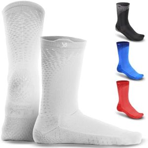 LUX Sports Calzini antiscivolo da calcio per uomo/ragazzo/ragazzo con tecnologia GripArray antiscivolo, bianco