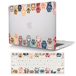 ACJYX Laptop Case Compatible with MacBook Air 13" Retina w/Touch ID (2020/2019/2018 Release, Model A1932 A2179 A2337 M1) & Keyboard Cover Plastic Hard Shell Case Cover - Cat paw