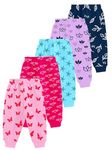 Kuchipoo Regular Fit Baby Girls Pyjamas - Pack of 5 (Multicolor, 7-8 Years, PAJ-152)