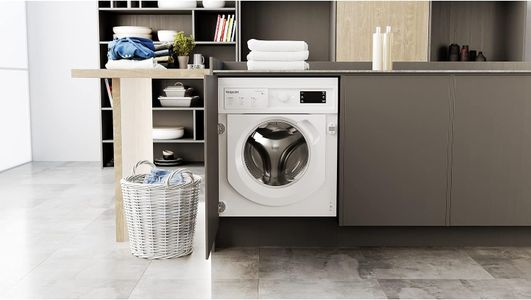 Hotpoint Integrated Washing Machine, 9kg, 1400rpm – Anti-Stain, White