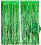 Green Tinsel Curtain Party Backdrop