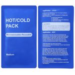 2 Pack Gel Ice Packs Reusable Hot and Cold Gel Pack Sport Ice Pack Instant Ice Packs Cold Compress for Sport, Knees, Back, Head, Neck Relief