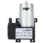 Vacuum Pump, 12V Mini Air Pump, 10L/min VN-T1 Micro DC Vacuum Pump, Low-Noise 81kpa Negative Pressure Pump, Industrial Accessory (DC12V)