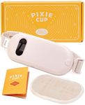 Pixie Portable Cordless Heating Pad for Cramps - Menstrual Heating Pad with 3 Heat Levels & 3 Vibration Massage Modes - Fast Heating Belly Wrap Belt - Back or Belly Pain Relief Heating Pad