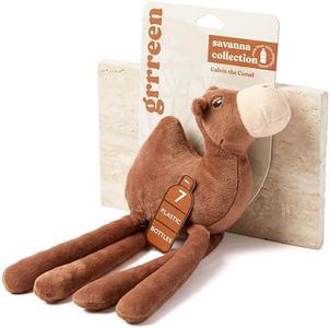 GRRREEN Dog Toys | Plush Camel Stuffed Animal for Large Dogs | Eco Friendly Jumbo Dog Toy