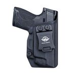 M&P Shield 9mm Holster, Kydex IWB Holster For Smith & Wesson M&P Shield 9mm 40 M2.0 S&W With Integrated Laser - Inside Waistband Carry Concealed Holster M&P Shield 9mm With Laser, Black, Left Hand