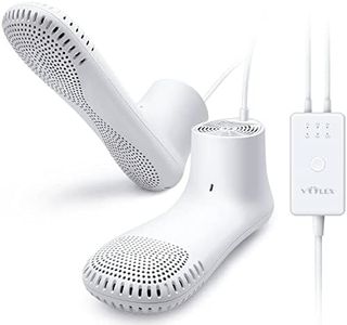 Voolex Sèche Chaussures, Électrique Ozone Stérilisation Désodorisant avec Minuterie, Bottes Chauffées Chaussettes Chaudes, Spécialement pour le Pied D'athlète, Forme de Pied Adulte | Faible Bruit