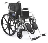 Medline Excel 2000 Swing Away Foot Wheelchairs, RDLA, 18-Inch