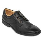 tZaro MR Lawyer Men's Light Weight Black Leather Formal Shoes (9)