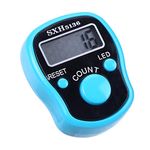 Hp Sound Plus Digit Tally Clicker Counter Finger Clicker Ring | Electronic Light Digital Counting Machine for Cricket Umpire and Various Counting Purpose