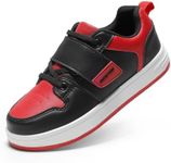 DREAM PAIRS Boys Girls Sneaker Low Top Basketball Shoes Kids LilLegends AlleyBall Walking Shoes for Sport Outdoor School,Size 6 Big Kid,Black/RED,SDFS2420K