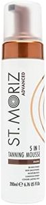 St Moriz Advanced 5 in 1 Instant Tanning Mousse in Dark | 5 Luxurious Benefits – Skin Smoothing, Moisture Rich, BB Skin Finish & Luminous Finish for Longer Lasting Tan | Vegan Fake Tan | 200ml