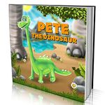 Personalised Story Book by Dinkleboo -The Dinosaur - for Kids Aged 0 to 8 Years Old - A Story About Your Child Going on an Adventure to find a New Dinosaur Friend - Smooth, Matte Finish. Soft Cover
