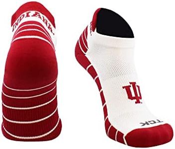 Indiana Hoosier Golf Socks with Tab (White/Crimson, Large)