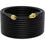 YILIANDUO SMA WiFi Antenna Extension Cable 15-Meter(49.2 Ft) SMA Male to SMA Female 50 Ohm Low Loss RG58 Coaxial Cable for Wireless Feeder Pigtail Huawei 2G/3G/4G LTE WiFi Router(Not for TV)