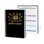 Budget Planner, Undated Monthly Finance Organizer, Expense Tracker Notebook with Monthly Goals, Checklist, Analysis Graph, A5 Size, Colored