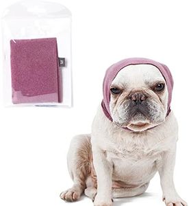 Dog Ear Cover for Anxiety Relief, Dog Calming Hood for Grooming and Bath Drying, Pet Cats and Dogs Ear Protector (Medium)