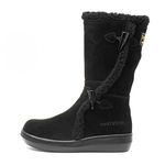 Rocket Dog Slope Womens Black Suede Calf Boot - Size 6 UK - Black