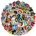 50Pcs Pirate Stickers for Kids Teens Boys Girls Gift,Pirate Stickers Pack for Laptop,Skateboard Luggage Car Bike Cup Computer Water Bottle Decor,Aesthetic Vinyl Waterproof Sticker Decal