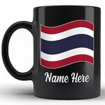 kobalo Thailand Flag Coffee Mug Thai Travel Cups Funny Birthday Christmas Souvenir Gifts Idea for Mom Dad Friends Coworkers Grandma Gift Thanksgiving Personalized Ceramic Drinking Tea Cup 15oz 11oz