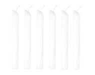 Solid Color Dripping Candle - Drip Candle 6 Pack (White - 6 Candles TOTAL)