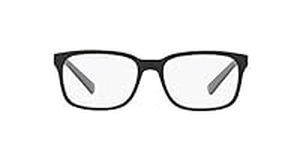 A|X ARMANI EXCHANGE Men's AX3029 Square Prescription Eyeglass Frames, Matte Black/Demo Lens, 54 mm