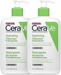 CeraVe Moisturising Cleansing Lotion for Face and Body, Normal to Dry Skin, with Hyaluronic and 3 Essential Ceramides, 2 x 473 ml