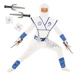 Morph White Ninja Costume For Boys Halloween Costumes For Boys Ninja Kids Costumes Ninja Outfit Kids Toddler 7-9 Years