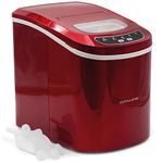 Andrew James Ice Maker Machine, Counter Top Electric Ice Cube Maker For Home, Ice In 10 Mins, Portable, Kitchen Bar Party, 2.2L, No Plumbing Required, Self Cleaning, Scoop & Basket included