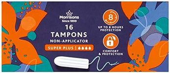 Morrisons Non Applicator Tampons Super Plus 16 Pack x 12