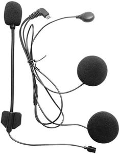 FreedConn Microphone Headphone Speaker Hard Cable Headset Accessory for Motorcycle Helmet Bluetooth Interphone intercom for TCOM FDCVB and Colo