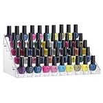 Home-it Nail polish holder Acrylic 5 Step Counter Display Holds up 60 Bottles