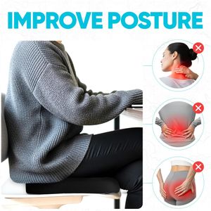 FORTEM Memory Foam Office Chair Cushion – Non-Slip XL Seat Pad, Washable Cover