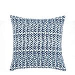 Lush Decor Yani Decorative Throw Pillow Cover, 20" W x 20" L, Navy - Square Pillow Cover - Throw Pillows For Bed, Couch, Or Chair