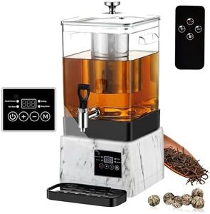GKFF Tea Maker Machine, 10L 65 Cups Multi Functional Tea Dispenser Pot with Removable Infuser, Hot Water Urn for Flower Blooming & Iced Tea Maker, Catering Large Drink Dispenser, Commercial Tea Urn