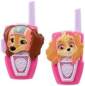 ekids Paw Patrol Toy Walkie Talkies for Kids, Static Free Extended Range Indoor and Outdoor Toys (Skye Liberty)