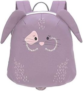 LÄSSIG Petit sac à dos pour enfants pour la crèche avec sangle de poitrine à partir de 2 ans/Tiny Backpack, 20 x 9 x 24 cm, 3,5 L, Bunny