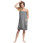 Aomig Towel Wrap Robe for Women, Quick Dry Microfibre Womens Body Wrap Towel, Bathrobe Wrap Adjustable Closure, Robe Spa Wraps, Bath Body Towel Wrap Bathrobe with Adjustable Snap Closure (80x140CM)