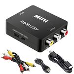 HDMI to RCA Converter with HDMI and RCA Cables, EASYCEL HDMI to Composite Converter, HDMI to AV CVBS Converter for DVD, PC, Amazon Fire TV Stick