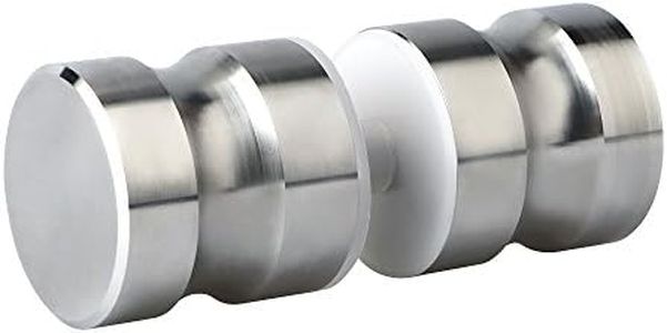 Alise Shower Glass Door Handle,Sliding Shower Doors Knob,Double Side Back-to-Back Pull Hardware Replacement Parts for Glass Doors,Solid SUS304 Stainless Steel Brushed Nickel