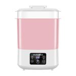 susiodeu Fast Drying Electric Steam Baby Bottle Sterilizer and Dryer More Hygienic Easy to PP Baby Bottle Sanitizers, Pink